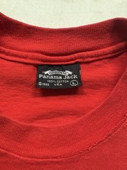 Vintage PANAMA JACK T-Shirt Mens Large Red Graphic Single Stitch 90s Beach USA
