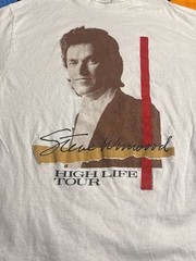 Vintage 1986 Steve Winwood High Life Tour Concert T-Shirt White Large