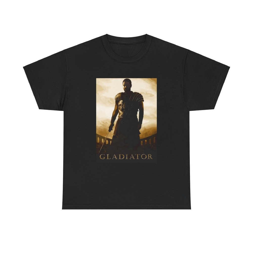 Gladiator Tshirt Vintage Movie Poster Retro Graphic 90s Unisex Heavy Cotton Tee