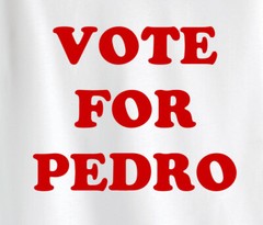Vote for Pedro Short Sleeve Ringer T-Shirt – Adult Small – 4XL – Free Shipping