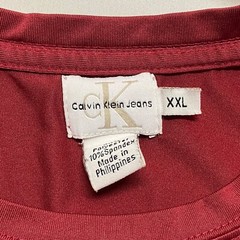 Calvin Klein Jeans Tee Men’s XXL Deep Red CK Performance Active Wear T-Shirt