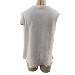 Men Vest Solid Color Casual Leisure Individual Old Style Loose Type Ripped Edge
