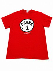 Drunk 1 New Orleans Graphic Tee Red Medium