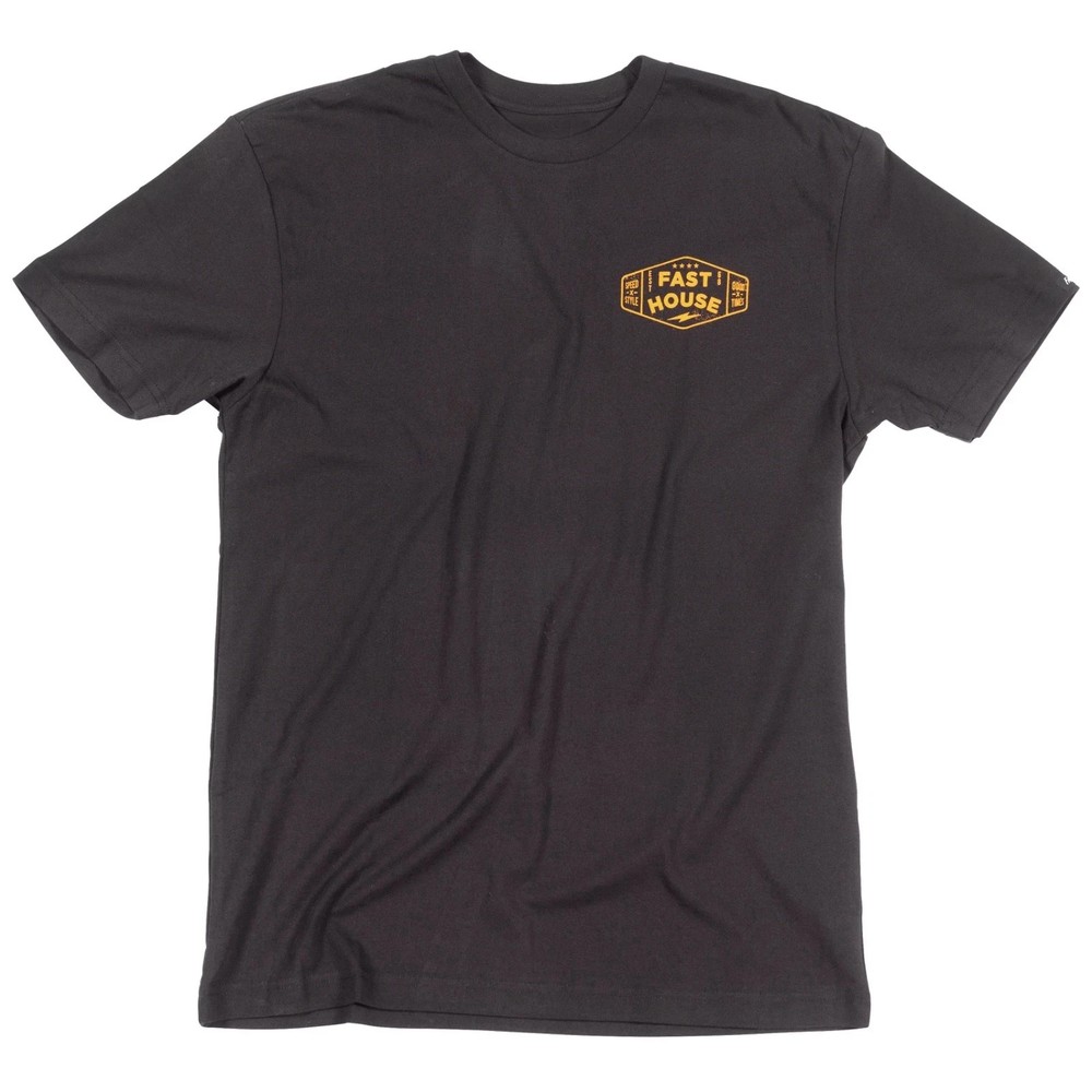 Fasthouse Station Tee Black Adult Logo Short Sleeve T-shirt Large 100012-00-10