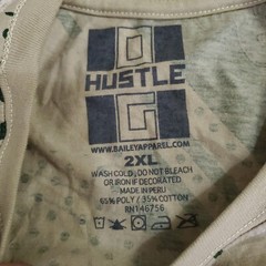 Hustle Gang Shirt Men 2XL Brown Varsity Bear #23 CrewNeck Cotton Bailey Apparel
