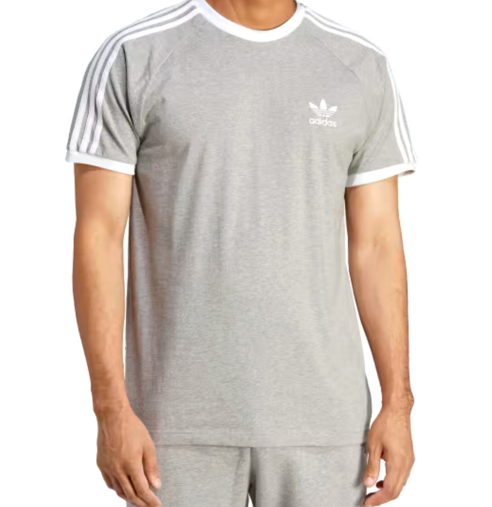 NEW MENS ADIDAS ORIGINALS CALIFORNIA TREFOIL TEE SHIRT ~SIZE MEDIUM #IA4848 GRAY