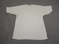 Vintage Galt Sand Shirt Mens Large White Blank Made in USA Single Stitch 90s