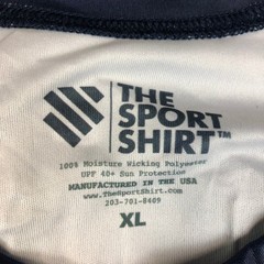 The Sport Shirt Men XL Navy Blue Moisture Wicking UPF 40+ Sun Protection Tee USA