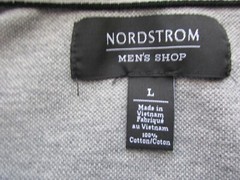 Nordstrom MENS SHOP Contrast Collar Short Sleeve Polo T-Shirt Navy L UPC95