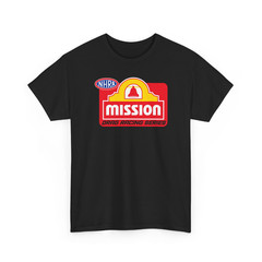 MISSION Drag Racing Series Logo Crew Neck T-Shirt American Men’s T-Shirt