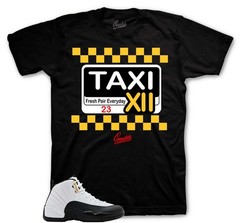 Shirt To Match Retro 12 Taxi Sneakers AJ12 Outfit – Service Sneaker Tees