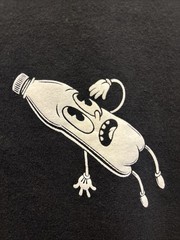Liquid Death “Bottle Slaughter” / Death to Plastic Grim Reaper Black Tee – XL