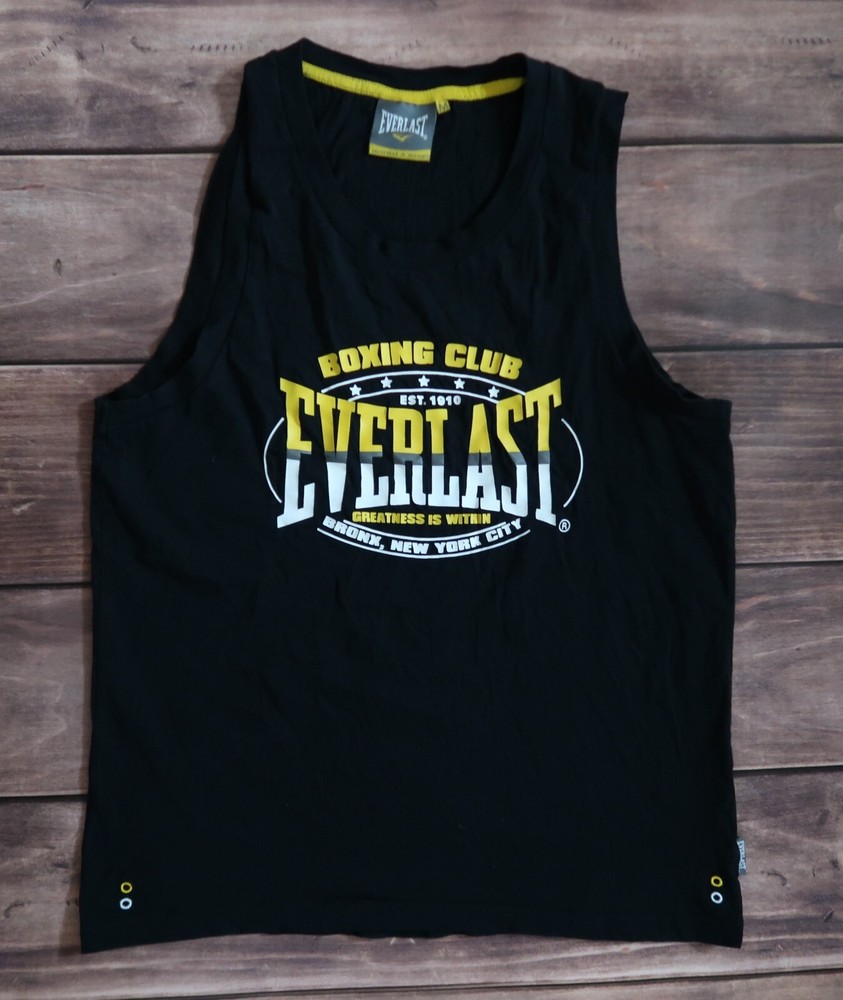 Everlast Boxing Club Boxer Tee Tank Top Sport T Shirt Streetwear, Men`s Size M