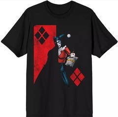 DC COMICS HALF BATMAN HALF HARLEY QUINN TEE T-SHIRT MEN SIZE M / MEDIUM NEW
