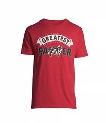 Way To Celebrate Fathers Day Size 3XL(54-56) Red Graphic Greatest Farter T-Shirt