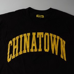 China Town Market T-Shirt Chinatown Size XL Men’s BLack Yellow Spellout Street