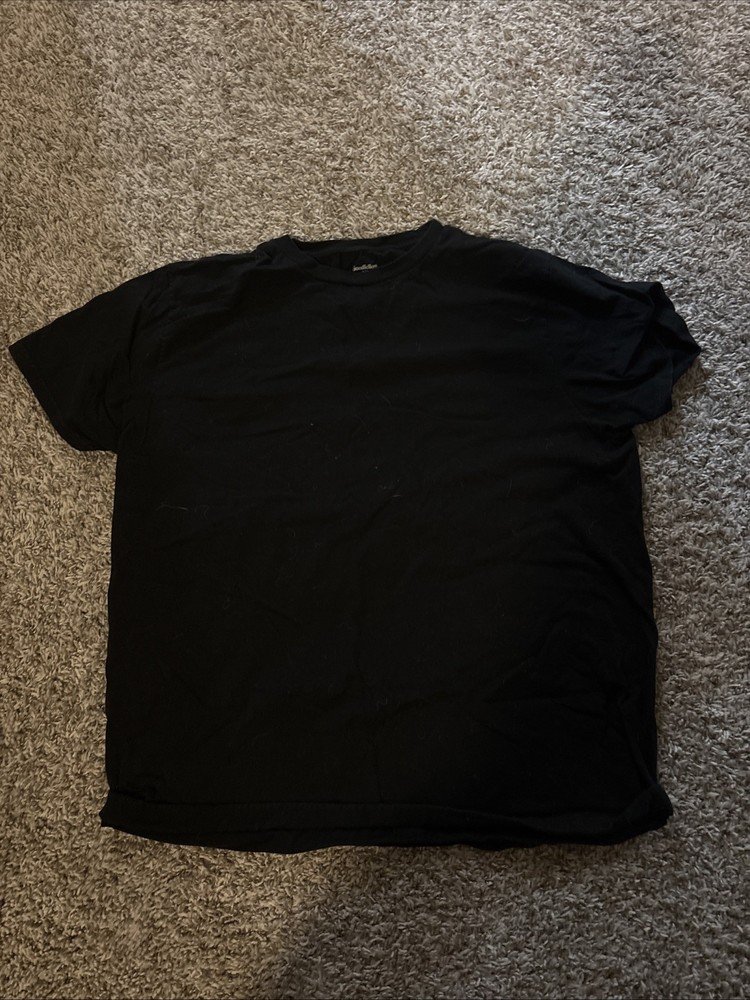 Goodfellow Co T Shirt Men’s XL Black Short Sleeve Lyndal Tee Standard Crew Neck