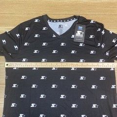 Camiseta Para Hombre Franela Manga Corta Playera Con Cuello V Talla M Starter