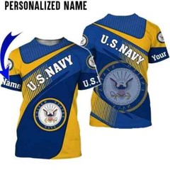 Custom Name US Military Navy Soldiers All Over Printed 3D Shirt Full Size S-5XL