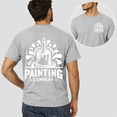 Men Personalised Work T Shirt Custom Trade Company Logo Painter Plumber Mechanic