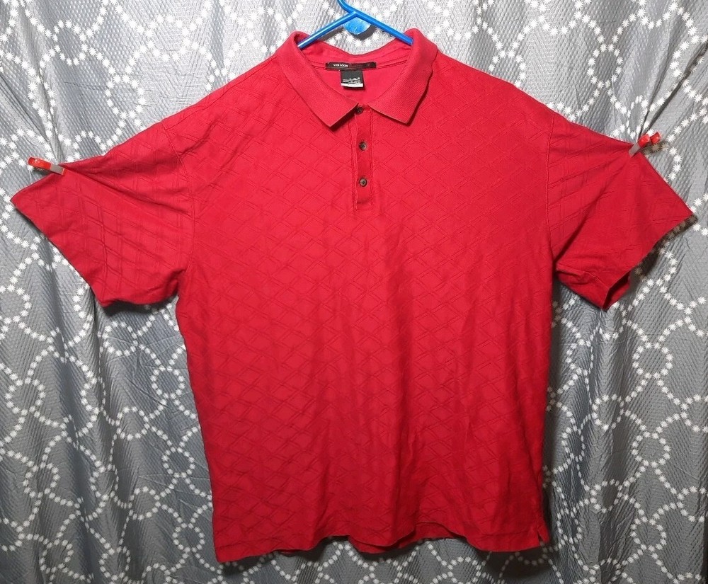 Nike FITDRY Polo Men’s XL Tiger Woods Collection Golf POLO- Red
