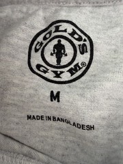 Golds Gym Shirt Mens Medium Heather Gray T-shirt Weightlifting Gym Body Building