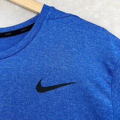 Nike Dri-Fit Running Standard Fit Men Size XL Solid Blue Crew-Neck T-Shirt