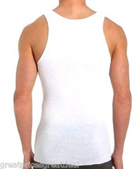Mens 3 Pack Knocker White A-SHIRTS Small Medium Large XL 2XL 3XL