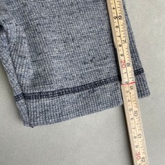 American Apparel Mens Short Sleeve Thermal TShirt L Heather Grey USA Made READ