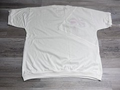 Vintage Club Caribe Palm Tree Pullover French Terry Beach Resort Tee White Red L