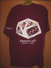 French Lick red graphic RESORT CASINO L t shirt Cards