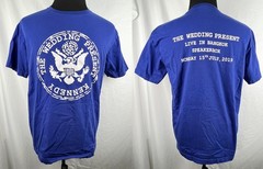 The Wedding Present Live in Bangkok 7/19/2019 Blue S/S UK Indie Band T-Shirt L