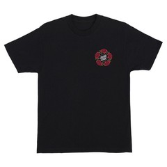 Santa Cruz Eric Dressen MASH UP LOGO Skateboard T Shirt BLACK