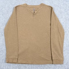 George Long Sleeve Insulating Pullover Shirt Fits Men’s Size XL/XG (46-48) Brown