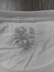 Fruit of the Loom cotton men’s crew white t-shirts Lot of 6 3XL/2XG new open box