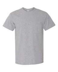 Gildan 5300 Men’s Heavy Cotton Pocket T-Shirt Plain Blank Casual Tee