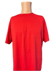 Vintage Single Stitch Hanes Heavyweight 50/50 Red Blank Shirt Size Large