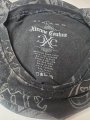 Xtreme Couture Graphic T-Shirt Black Skull Wings Size Large