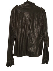 Men’s All Saints MCKAY LEATHER SHIRT jacket overshirt XL (ref80) £199.99!!!!!