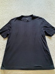 Claiborne Men Short Sleeve Crew Neck T-Shirt Black Size L