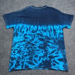 Great White Shark Tee Shirt Adult Size XL Blue Tie Dye Vintage Style Nature