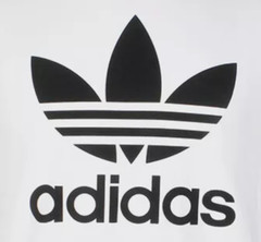 ADIDAS Vintage Trefoil Logo WHITE Regular Fit Short Sleeve T-shirt NWT