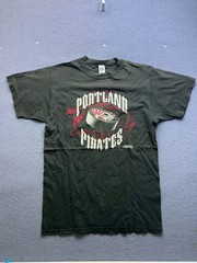 Vintage 90s Portland Pirates AHL Hockey T-Shirt Russell Athletic Made in USA L