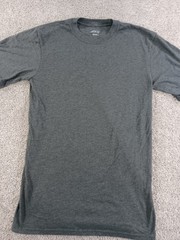 BCG Small Mens Short Sleeve T-Shirt Gray Cotton Blend Crew Neck