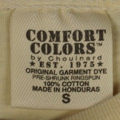 LIVE OAK BRAND T SHIRT TEE LOW COUNTRY HIGH CLASS YELLOW COMFORT COLORS SIZE S