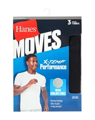 Hanes Moves Ultimate Men’s Breathable Mesh Crewneck T-Shirt, X-Temp,