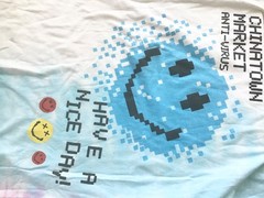 Smiley Face Chinatown Market Anti Virus Have A Nice Day Tie Dye Long Sleeve Tee