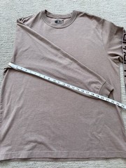 Carhartt Loose Fit Brown Long Sleeve Crew Neck Logo T-Shirt Men’s L TK0231-M