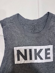 Nike Dri-Fit “Nike Tee” Mens Black L Sleeveless Basketball Spellout Training Top