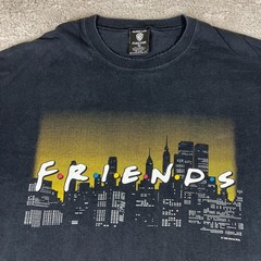 Vintage 1995 Friends TV Show T Shirt XL Black Warner Bros Studio Store USA Made